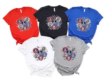 Happy 4th of July Mickey and Friends Shirt, 4th of July Funny Shirt, Fourth Of July Disney Shirt, Disney American Patriotic Shirt