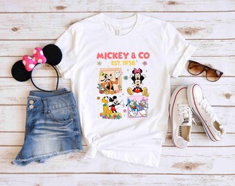 Disney Mickey & Co Est. 1928 Shirt, Mickey and Friends Shirt, Disney Family Trip Matching Shirts, Retro Disney Shirt, Disneyland Shirt, WDW