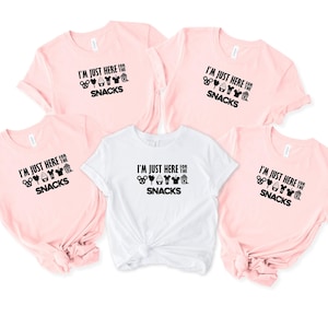 I'm Here For The Snacks, Family Shirt, Disney Food Beer Shirts, Disneyland Shirts, Disneyworld Vacation T-shirt image 3