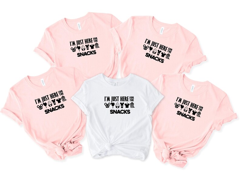 I'm Here For The Snacks, Family Shirt, Disney Food Beer Shirts, Disneyland Shirts, Disneyworld Vacation T-shirt image 3