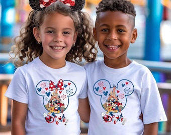 Mickey and Minnie 4th Of July Castle Shirt, Disney Patriot 4th of July Shirt,Patriot Shirt,Fourth Of July Disney Shirt,Disney American Shirt
