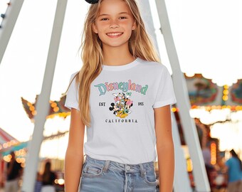 Vintage Disneyland Mickey And Friends Shirt, Disney EST 1955 California Shirt, Disneyland Shirt, Disneyworld Shirt, Disney Family Shirts