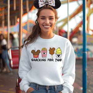 Disney Vacation Shirt, Snacking For Two Pregnancy Announcement Shirt, Disney Shirts For Women, Funny Mom to be T-shirt