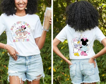 Vintage Disney Minnie Girls Just Wanna Have Fun Shirt, Disney Girl Trip Shirt, Disney Besties Shirt, Disneyworld Shirt, Disneyland Shirt