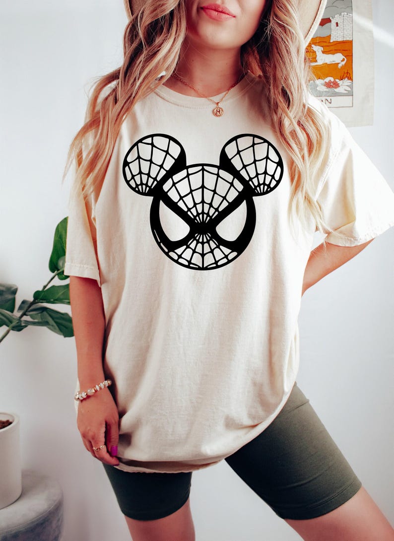 Spiderman Mickey Shirt, Avengers Shirt, Disney Mickey Minnie Head Shirt, Spiderman Matching Shirts, Spiderman Disney Shirt,Disney Shirt image 1