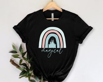 Disney Family Shirt, Rainbow Castle Tee, Magic Kingdom Gift