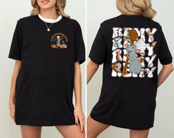 Chemise Remy Ratatouille Je suis juste là pour les collations, t-shirt Disneyland Ratatouille tout le monde peut cuisiner, t-shirt Remy Mouse The Snack Tour, chemise DisneyTrip