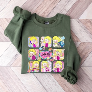 Lizzie McGuire Shirt, Disney Lizzie McGuire Cartoon Shirt, Cartoon Lizzie McGuire Shirt, Disney Lizzie Shirt, Lizzie McGuire Disney Shirt