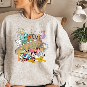 Disney Epcot Shirt, Monorail Shirt, Epcot Shirt, Disney Shirt, Disney World Shirt, Pastel Disney tee, Vintage Disney tee, Mickey And Friends