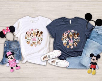 Disney Family Shirt, Mickey and Friends Summer Vibes Tee, Disneyworld Vacation Gift