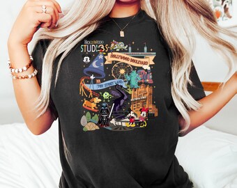 Pixar Shirt, Toy Story Land T-Shirt, Star Wars Disney Tee, Hollywood Studios Shirt, Retro Mickey Minnie Vacation Theme Park Tee