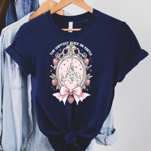 Happiest Place on Earth Shirt, Magic Kingdom Shirt, Disney Castle Floral Shirt, Magical World Shirt, Magical Kingdom, Disney World Shirt