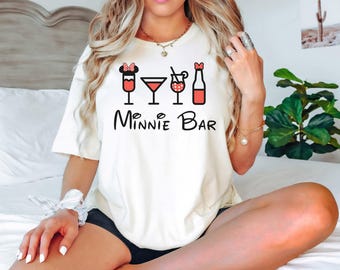Minnie Bar Shirt, Disney Shirts, Drinking Shirts, Drinking Around the World Shirt, Minnie Mouse Shirt, Disney Vacation Shirt , Minnie Shirts
