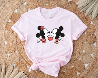 Disney Couple Shirt, Family Disneyworld Shirt, Mickey Sketch Shirt, Minnie Women Shirt, Disneyworld Trip Shirt, Mickey Couple Shirt