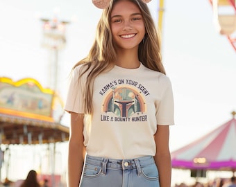 Disney Karma's On Your Scent Mandalorian Shirt Retro Disney Star Wars Shirt,Retro Star Wars, Disneyworld Shirts,Disney Family Shirts