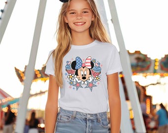 USA 4th of July Minnie Mouse Shirt, Disney 4th of July Shirt, Patriot Shirt, Fourth Of July Disney Shirt,Disney American Patriotic Shirt