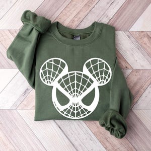 Spiderman Mickey Shirt, Avengers Shirt, Disney Mickey Minnie Head Shirt, Spiderman Matching Shirts, Spiderman Disney Shirt,Disney Shirt image 2