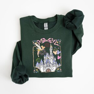 Tinkerbell Magical Castle Shirt, Coquette Disney Castle Shirt, Tinkerbell Shirt, Magic Kingdom T-Shirt, Disney Trip Sweatshirt Bild 5