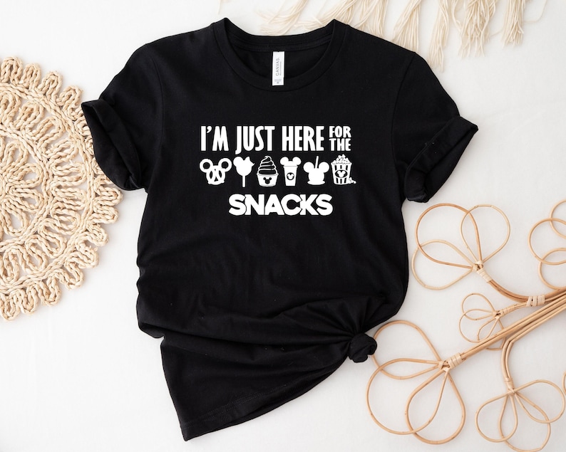 I'm Here For The Snacks, Family Shirt, Disney Food Beer Shirts, Disneyland Shirts, Disneyworld Vacation T-shirt image 1