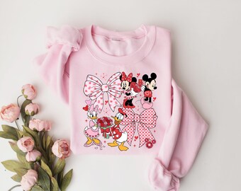 Disney Valentines Day Tshirt, Valentine Mickey and Minnie Valentine Shirt, Disneyland Valentine Tee, Disney Daisy and Donald Couple Shirt