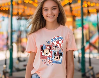 4th of July Mickey and Minnie Shirt, 4th of July Funny Shirt, Patriot Shirt, Fourth Of July Disney Shirt, Disney American Patriotic Shirt