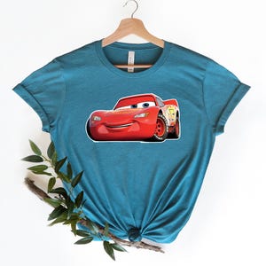 Cars Family Trip Shirt, Lightning McQueen Shirt, Piston Cup Champion T-shirt, Racing Series 95 Sweatshirt, Pixar Car McQueen Hoodie immagine 2