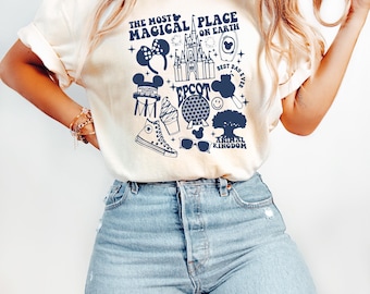 Disney The Most Magical Place On Earth Shirt, Disney World Disney Vacation Sweatshirt, Disneyland Shirt, Disney Trip Shirt, Disney Parks Tee