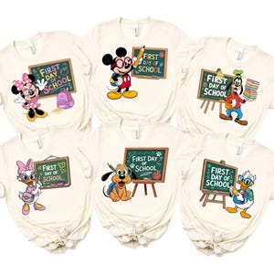 Disneyland Back To School Shirt, Mickey & Friends First Day of School Shirt, Happiest Teacher On Earth Shirt, Disneyland Kindergarten Shirt