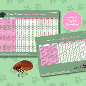 Preventative Reference Guides for Veterinary Nurses - Digital Download