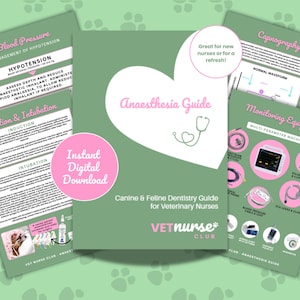 Anästhesie-Leitfaden für Veterinärschwestern (Digital Download)