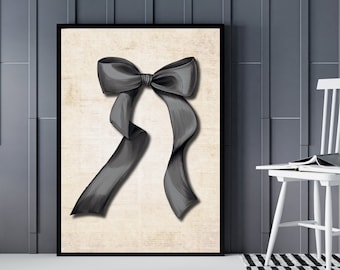 Arte de pared de arco negro, arte de pared de coqueta oscura, arte de pared retro, arte de pared de moda, arte de pared imprimible, estética de coqueta, decoración de la habitación de coqueta.