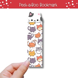 Cute Bookmark for Cat Lovers, Bookmark gift, Bookish Gift, Cat Lover gift, Gift for Her