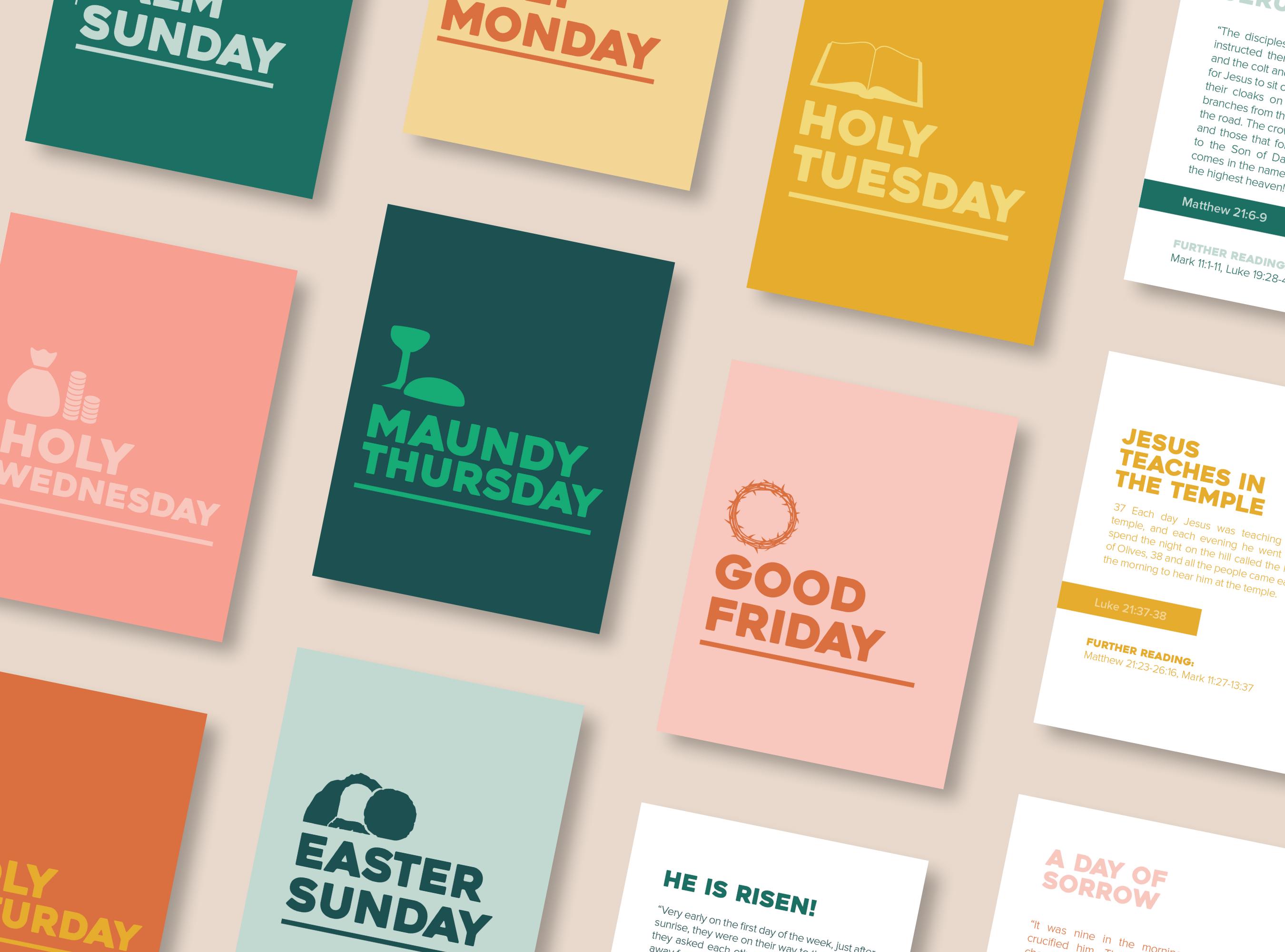 Aym Week Holy Week Scripture Cards | Easter Story | Bible Verses Printable ...