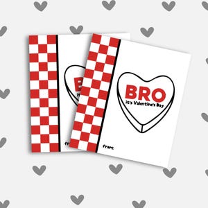 Cartes de Saint-Valentin approuvées par garçon : de frère à frère maman, cartes de Saint-Valentin drôles, imprimables, pré-valentine, Saint-Valentin garçon maman