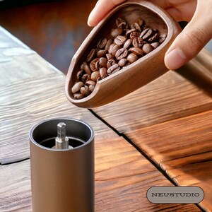 Handmade Wooden Coffee Dosing Cup | Wood Coffee Bean Bowl | Coffee Dosing Tray | Espresso Coffee Measuring Bowl | Coffee Lover Gift