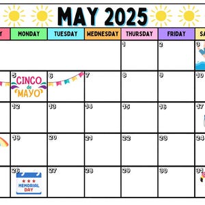 2024 / 2025 Printable Blank Calendar - Etsy