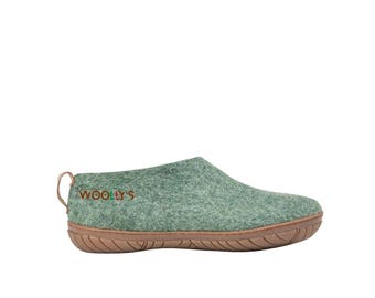 Zapatos ecológicos para exteriores hechos a mano / Verde jungla / Estilo, comodidad y durabilidad