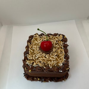 German chocolate fake cake jewelry box