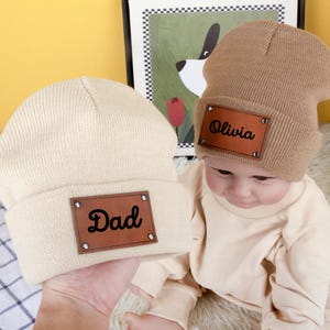 Custom Baby Boy & Girl Beanie Hat, Personalized Name Baby Winter Hat,Custom Toddler Beanie,Newborn Baby Gift,Christmas Gift,Baby Shower Gift