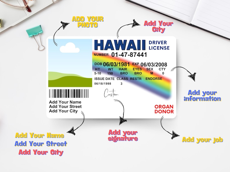 100% PERSONALIZED Mc Lovin ID Card Custom SUPERBAD Mclovin Id Card 100% PERSONALIZED Mc Lovin ID Card Custom SUPERBAD Mclovin Id Card