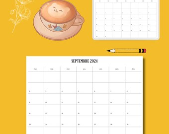 Calendar September 2024 - August 2025 (with Public Holidays) / printable