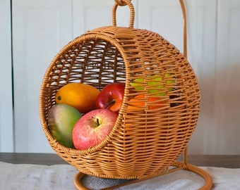 Geweven opbergmand | Mand voor fruit- en snacksbrood | Keukenaccessoires | Woondecoratie Fruit | Keukeninrichting