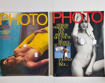 Magazines pour adultes "Photo" 169 et 170 - Octobre & Novembre 1981 : Innovation, Hommage et Révélation