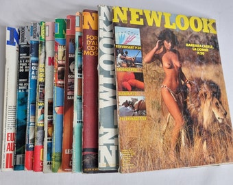 Ensemble de 11 magazines de charme Newlook, de 1984 à 1991, littérature adulte