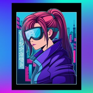Original Bitcoin Wall Art, Bitcoin Wall Decor, Custom Crypto Art Print, The Future Is Bitcoin Poster, Gift for Bitcoin NFT and Anime Lovers