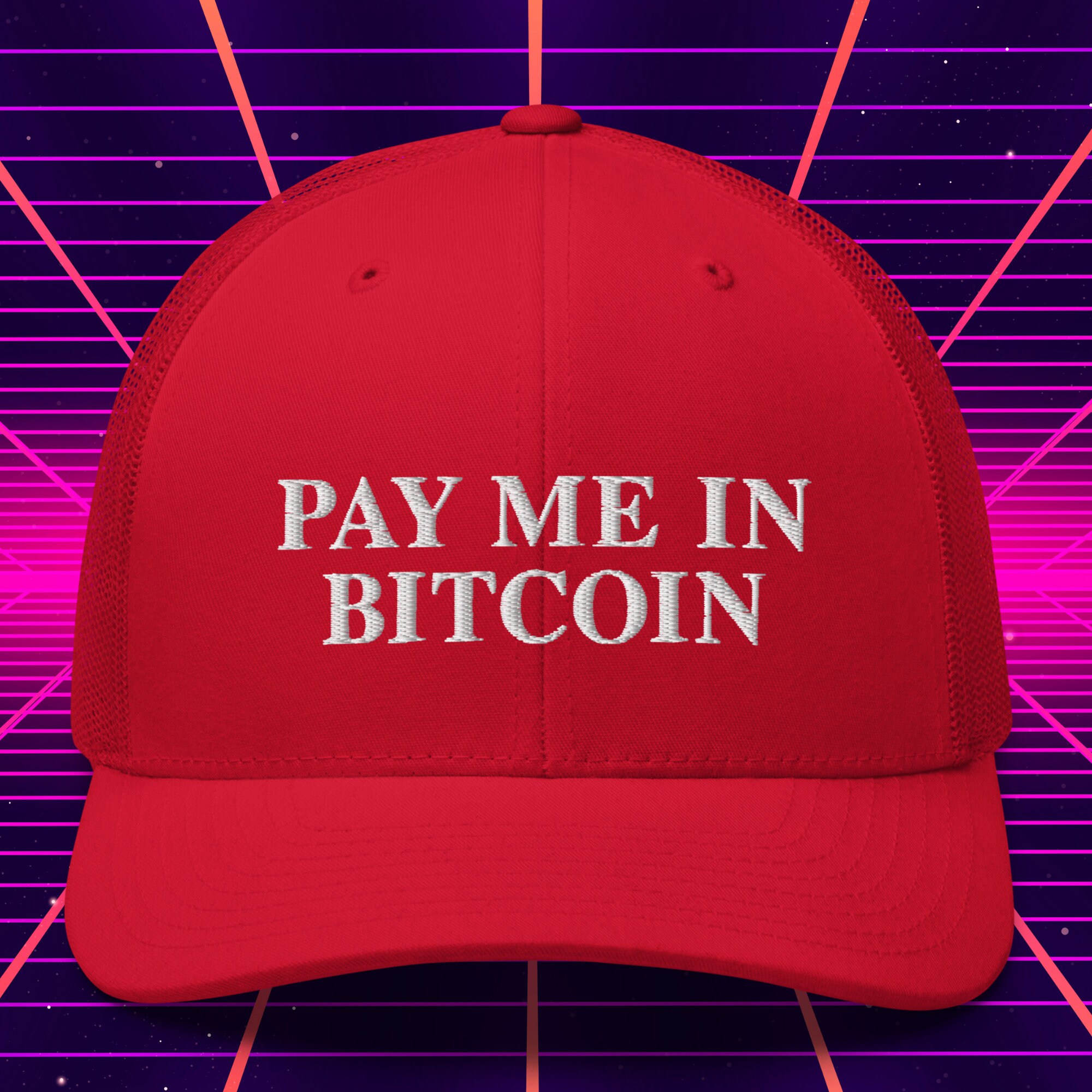 Bitcoin Trucker Cap, Embroidered BTC Snapback, Pay Me in Bitcoin Hat, Crypto  Investor Gifts, Stocking Stuffer, Funny Gift for Boyfriend - Etsy