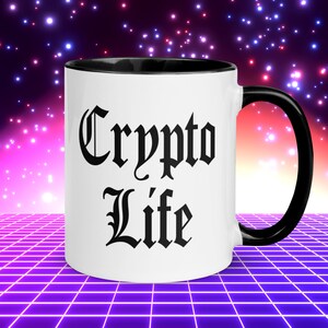 Crypto Life Mug, Gifts for Crypto Lovers, Cryptocurrency Coffee Mug, Exclusive Crypto Merchandise, Gift Mug For Crypto Traders and Investors