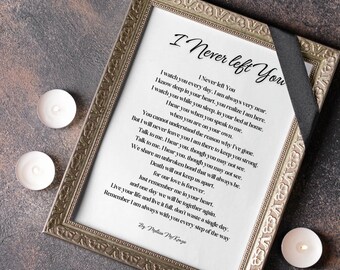 I Never Left You Poem SVG FILE - Etsy