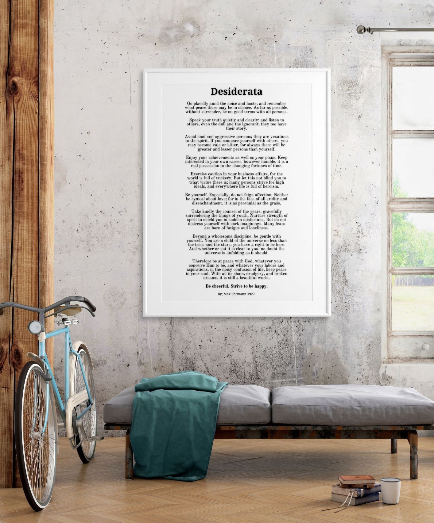 Desiderata Printable Wall Art Poem by Max Ehrmann Desiderata Poem