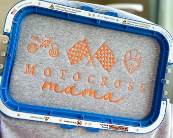 Embroidered Motocross Mama Sweatshirt, Moto Mom Gift